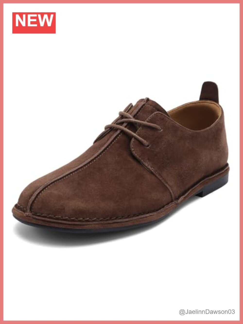 Women's Suede Oxford Flats with Arch Support Lace-Up Round Toe Walking Shoes